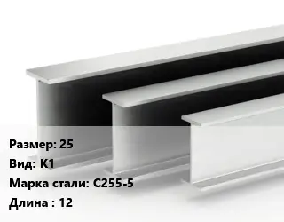 Двутавровая балка стальная 25 К1 С255-5 L=12